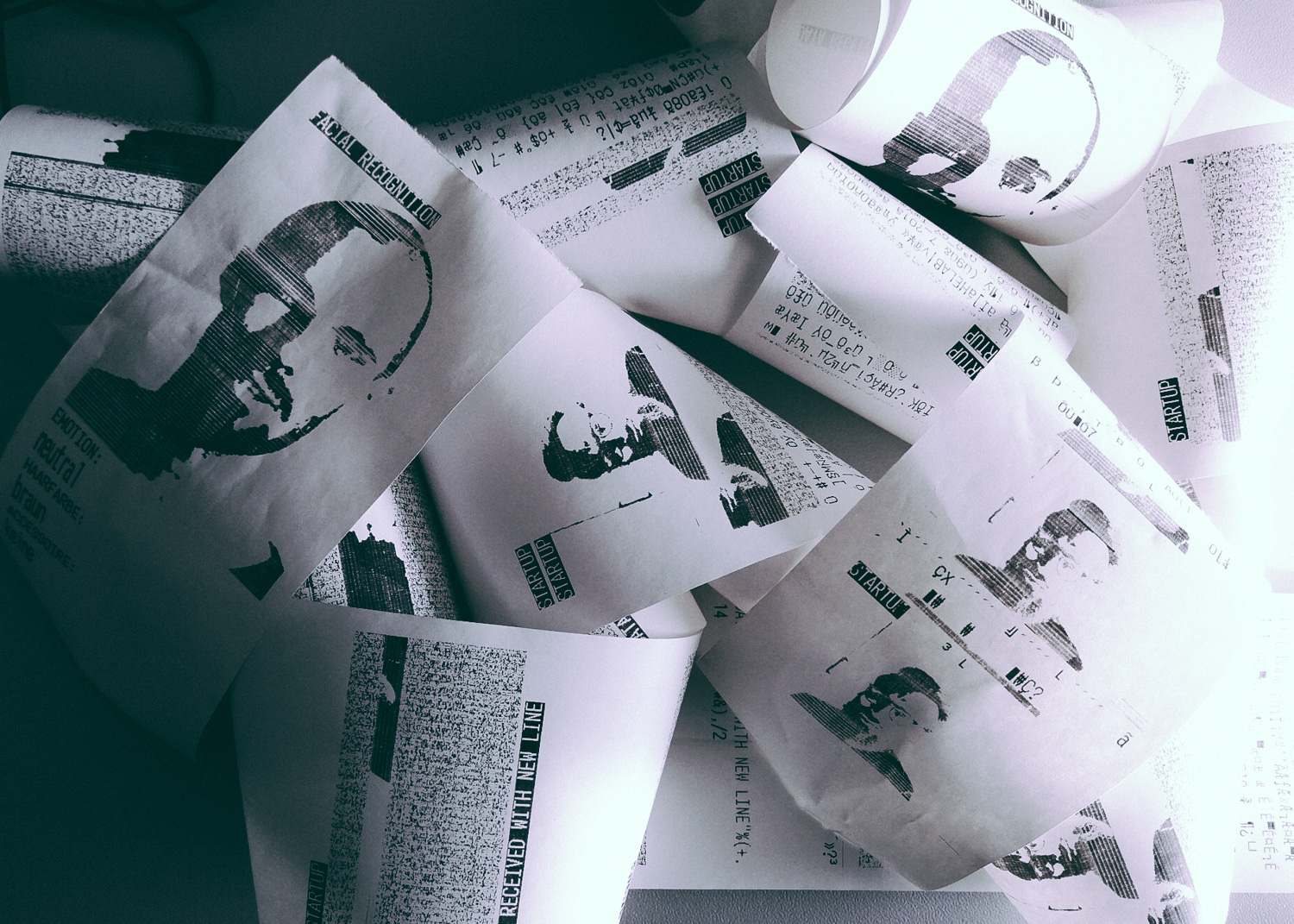 Test run of our thermal printer for the AI Photobooth